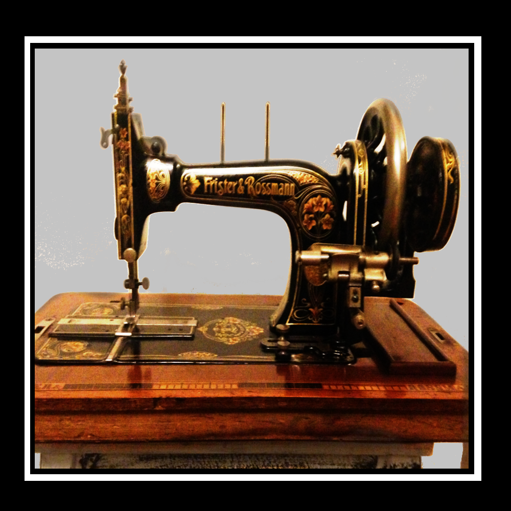 This item can be delivered in the Blackheath Greenwich Lewisham Area of London for Free Antique Frister and Rossmann Hand Crank Sewing Machine For Sale