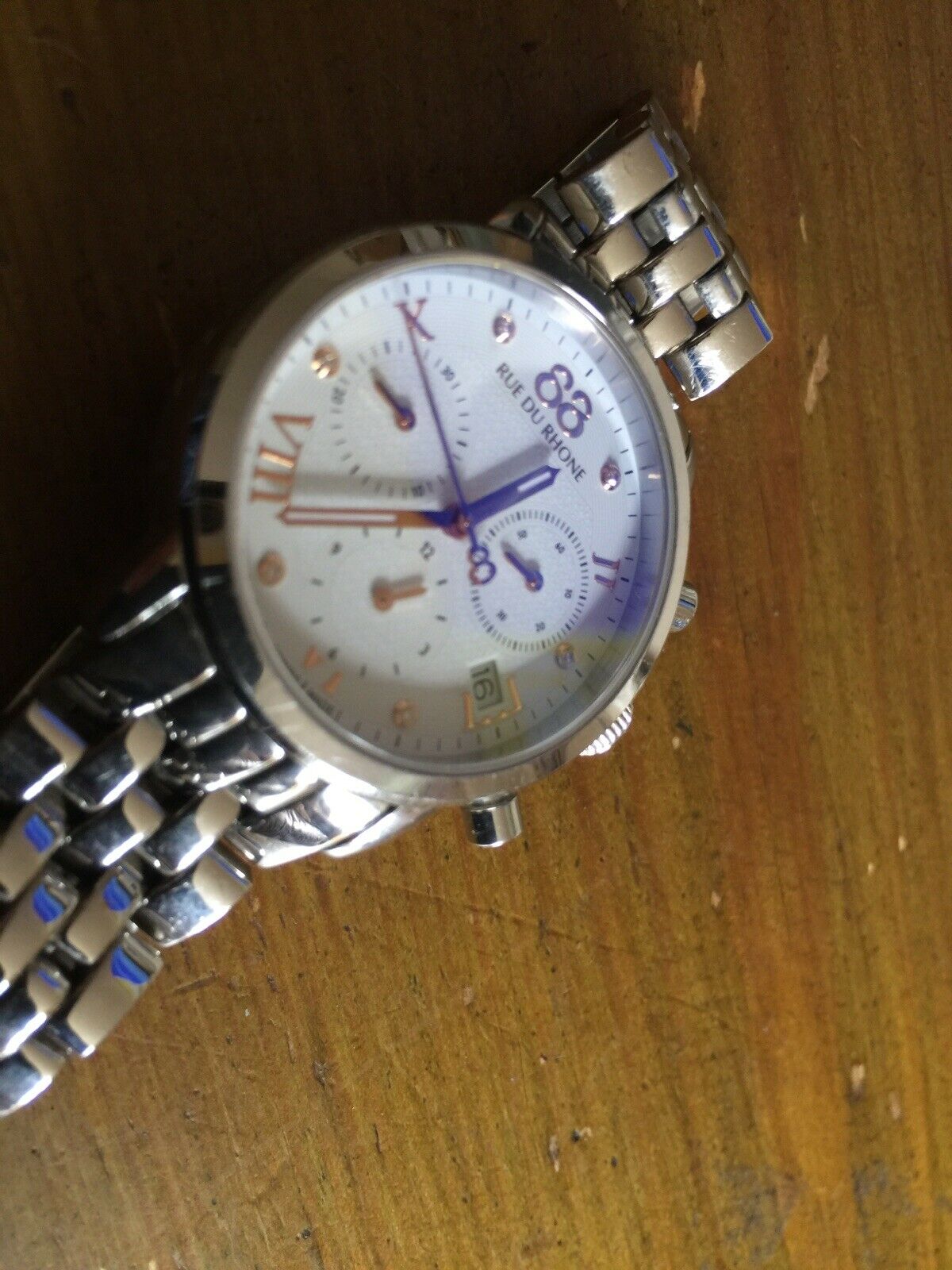 Pre-owned Genuine ladies 88 rue du rhone double 8 Chronograph Watch / 86ca130001 AA045941