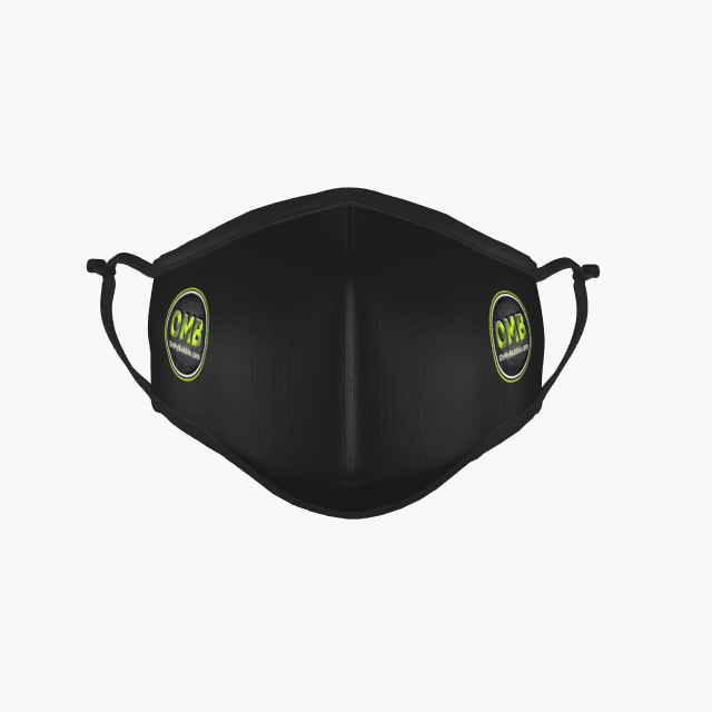 Face Mask Black Small Logo