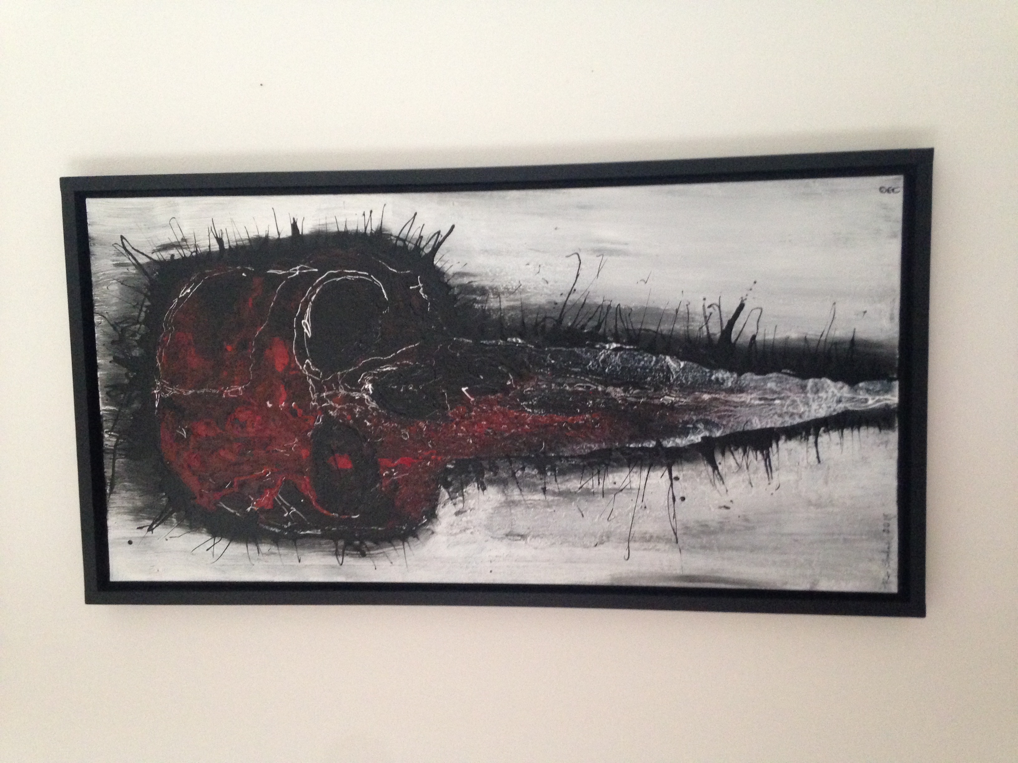 Red Blood Skull by Robert Sutherland